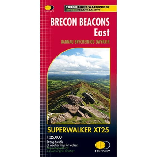 Harvey Maps Superwalker Map: Brecon Beacons East